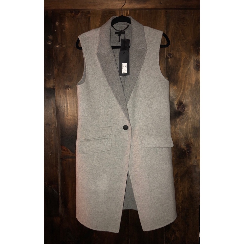 Gray Rag & Bone Duchess Vest NWT